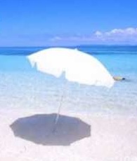 White parasol
