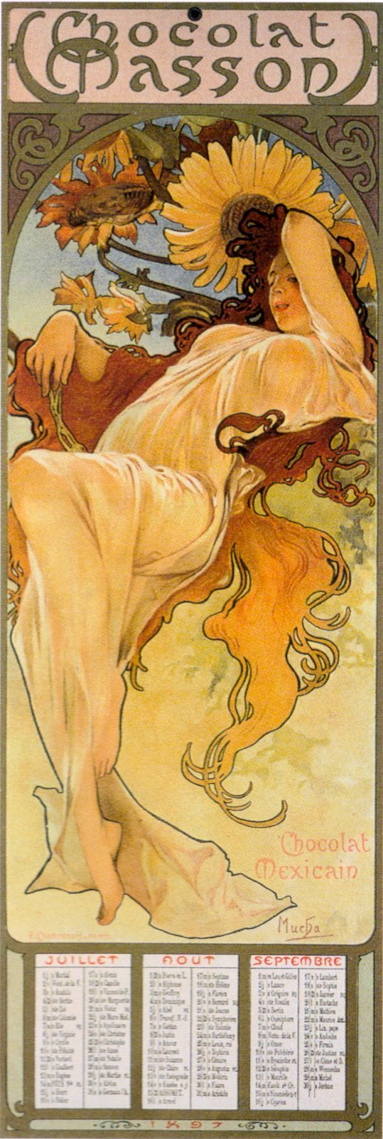 Alfons Maria Mucha's Art Nouveau decorative paintings, advertisements and illustrations [dvdbash]