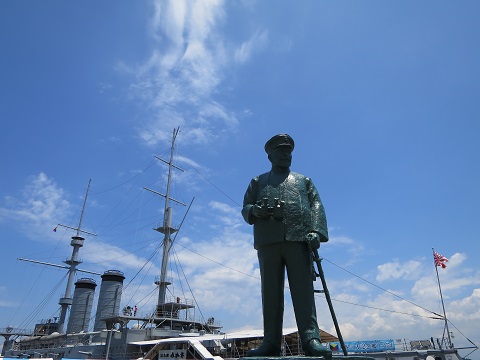 横須賀に日露戦争 日本海海戦旗艦 三笠 を見に行きました